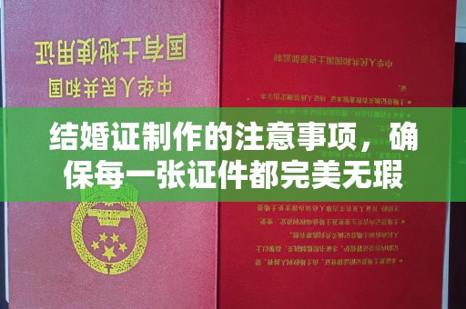 特克斯结婚证制作的注意事项，确保每一张证件都完美无瑕